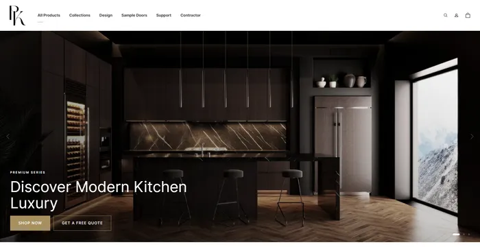 PK Cabinets storefront