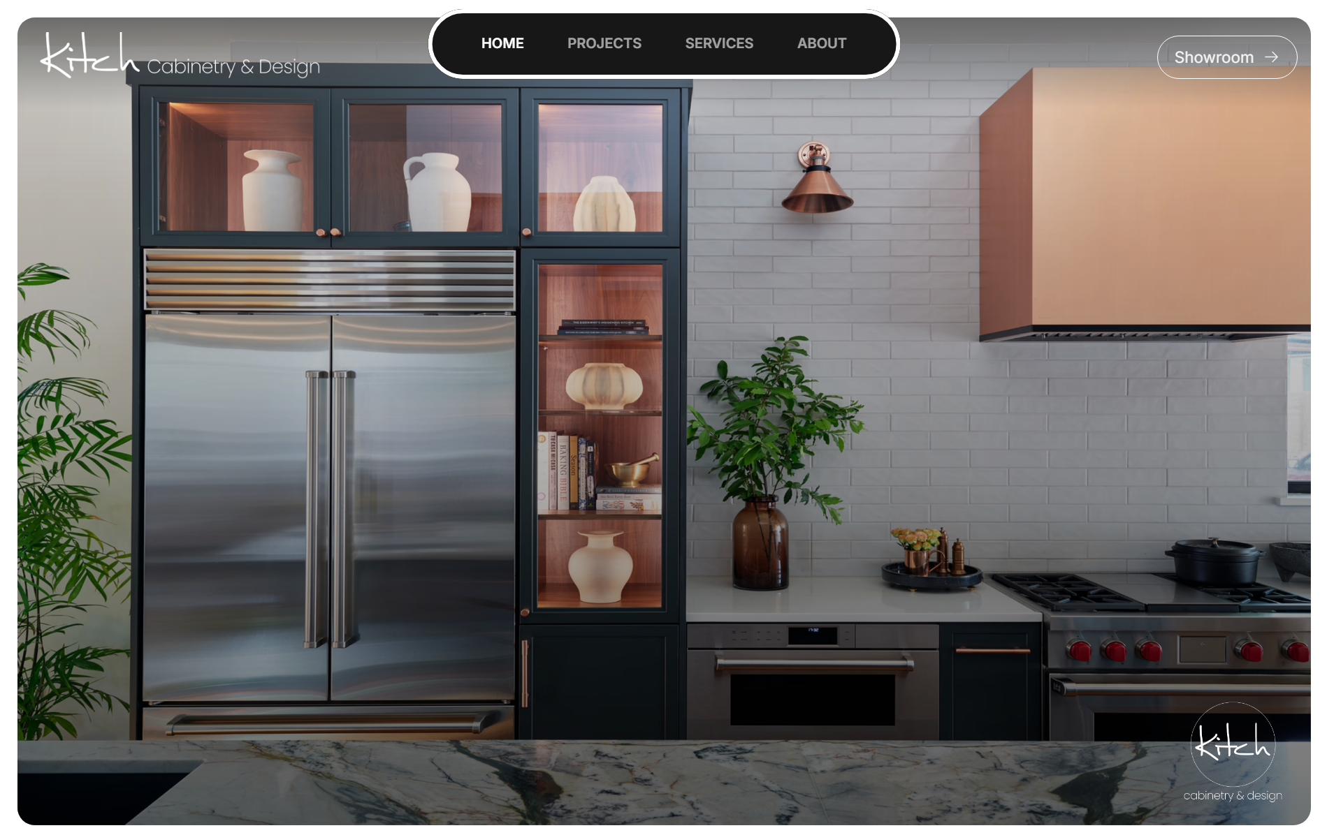 Kitch Cabinetry & Design homepage screenshot